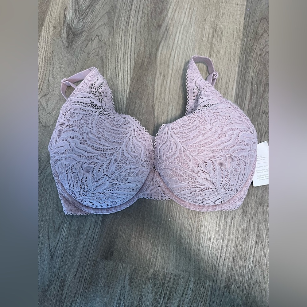 Auden Push up plunge coverage underwire bra (NWT)